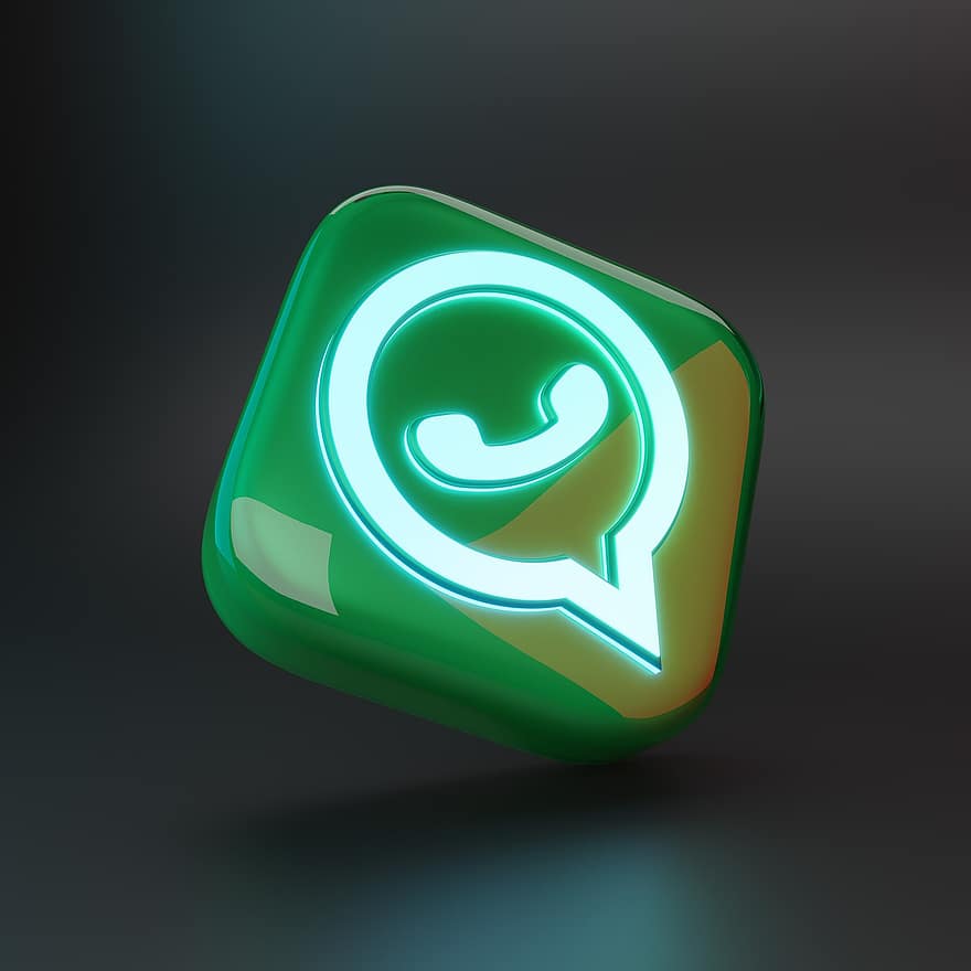 Icône WhatsApp, WhatsApp, logo de whatsapp