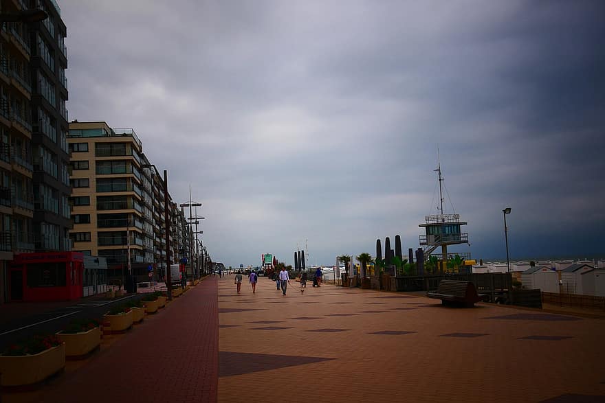 Boulevard, Pier, Walk, People, Crowd, Coast, Seaside Resort