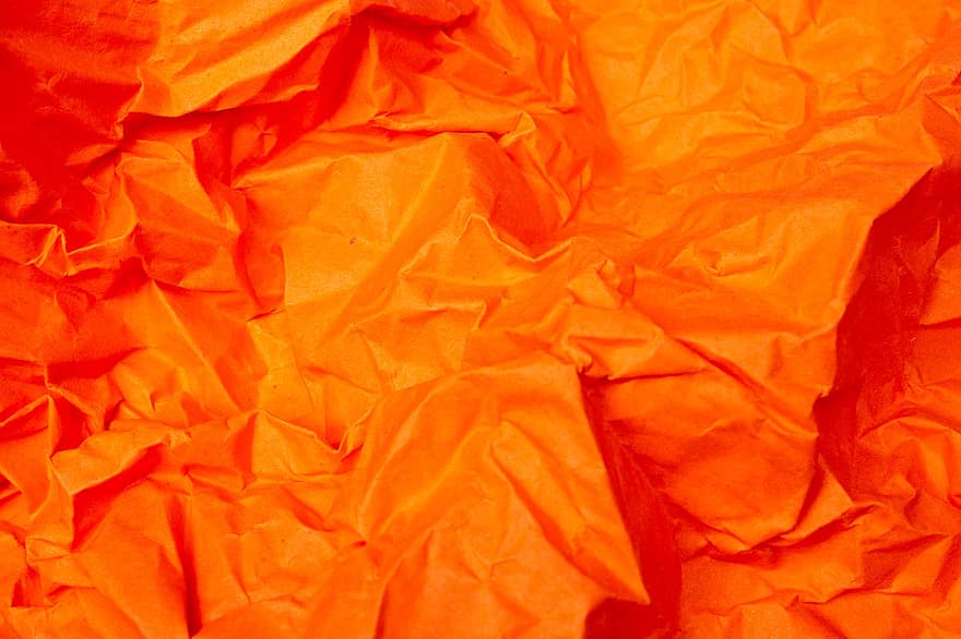 Crumpled Paper, Orange Paper, Digital Scrapbooking, Digital Paper, Wallpaper, Background, Colored Paper, crumpled, backgrounds, wrinkled, paper