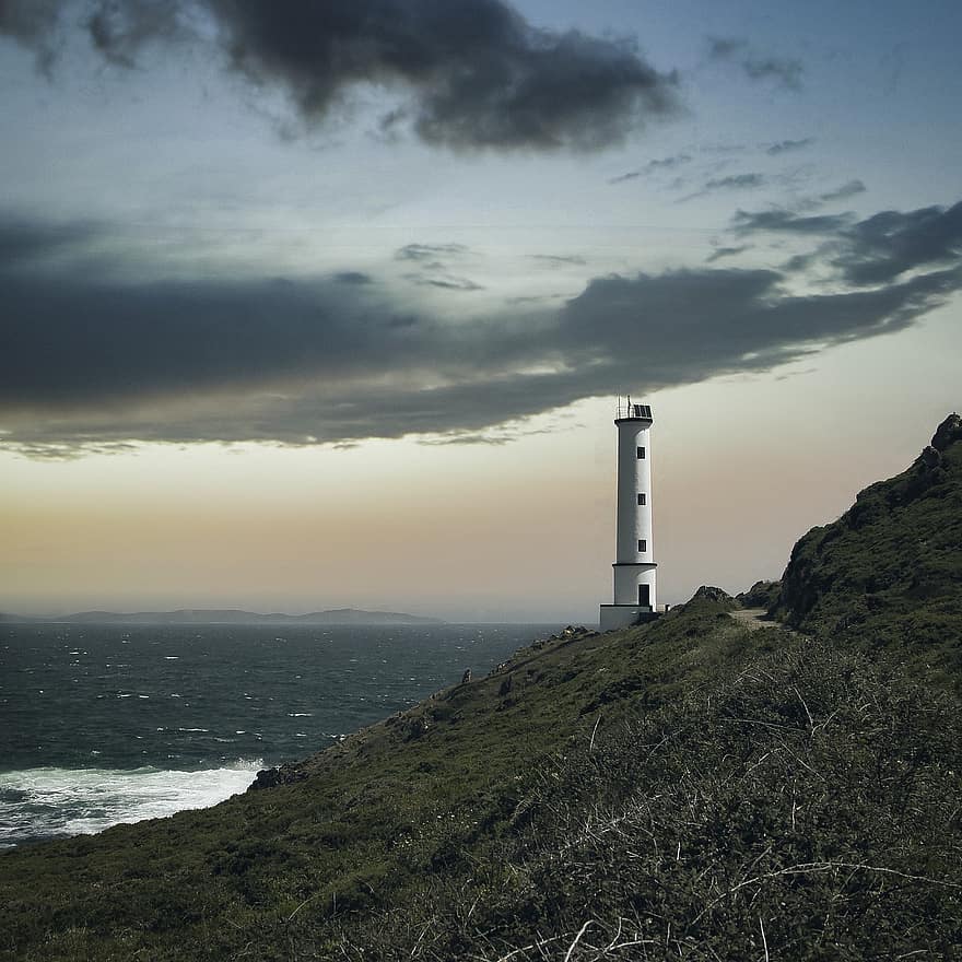 Lighthouse, Landscape, Sea, Coast, Watchtower, Tower, Beacon, Navigation, Architecture, Ocean