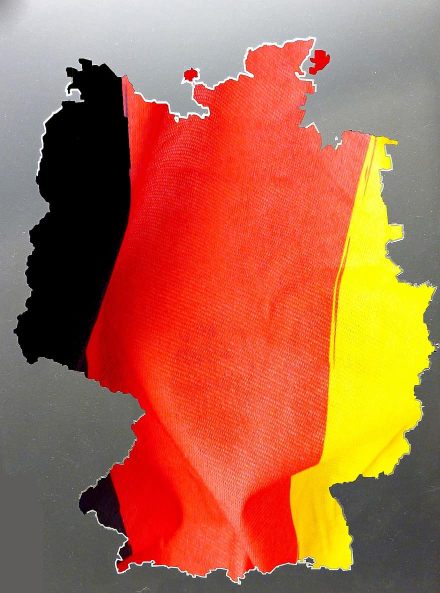 République Fédérale d'Allemagne, Allemagne, schland, or rouge noir, combine, les régions, Francfort, Hambourg, Munich, manger, stuttgart