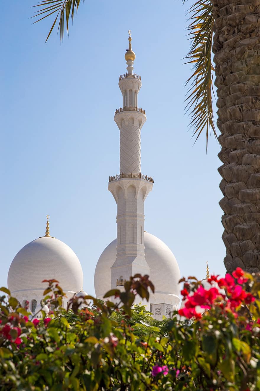 Kuppel, Abu Dhabi Moschee, Allah, arabisch, Arabisch, die Architektur, Asien, Gebäude, Kultur, Dhabi, Dubai