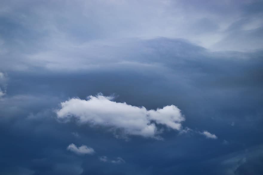 nuvens, espaço aéreo, altocumulus, céu