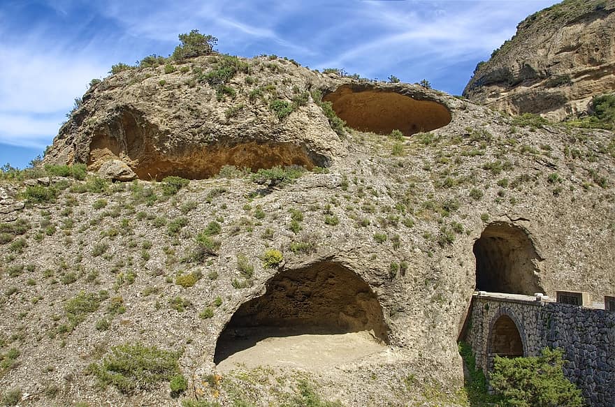 espanya, andalusia, Província de Màlaga, rock, paisatge, cel, blau, viatjar, arc, antiga ruïna, història
