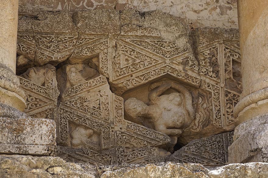 baalbek, ruínas, Líbano, heliopolis, artefato, templo, arquitetura, construção, ponto de referência, romano, herança