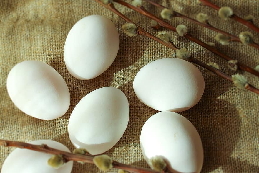 Eggs, Egg Shells, Easter, close-up, animal egg, freshness, food, backgrounds, organic, decoration, farm