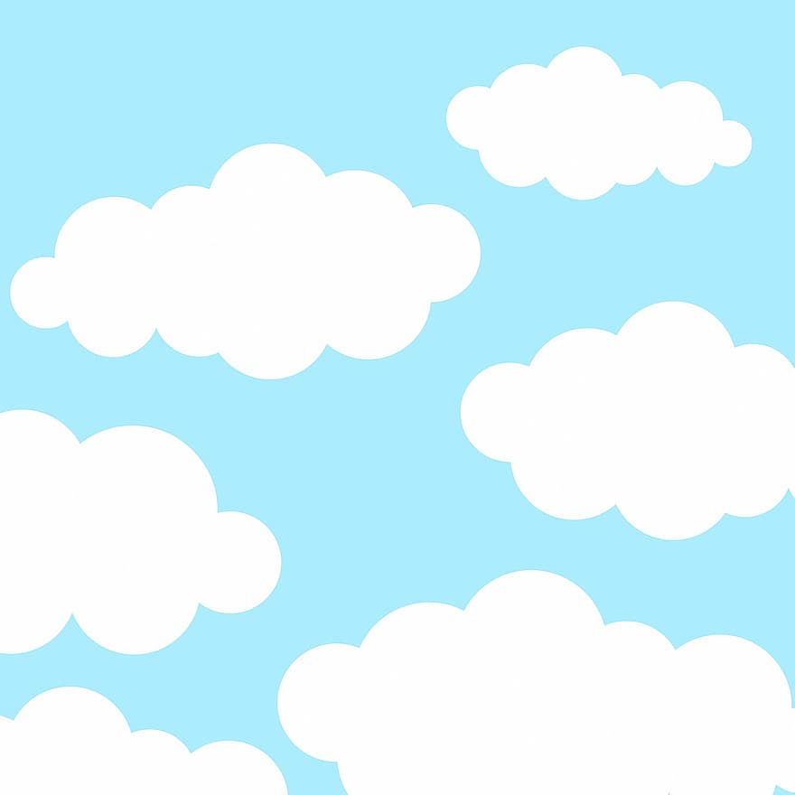 papier numérique, des nuages, modèle, ciel bleu, ciel, carte, invitation, ancien, rétro, conception, Contexte