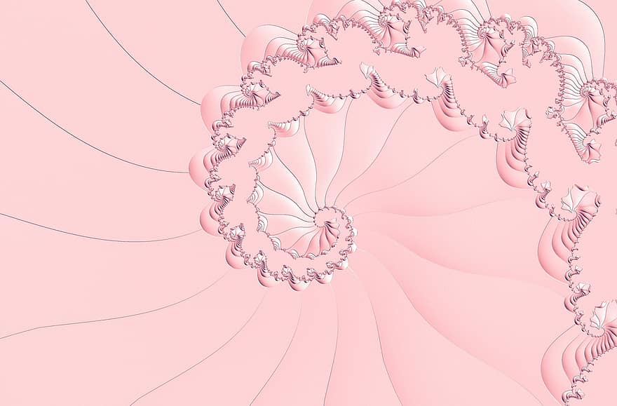 fractal, roz, fundal, model, textură, abstract, fractali, ştrudel, pastel