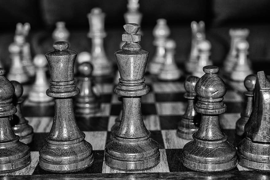 شطرنج ، قطعة ، مجلس ، لعبه