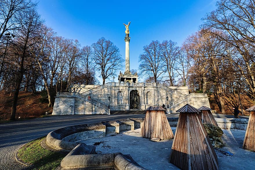Peace Angel, Landmark, Travel, Munich, Bavaria, Peace Memorial, Peace Genius, Monument, Peace, architecture, famous place