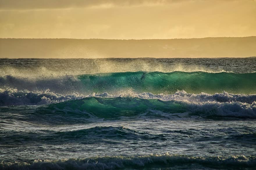 hav, bølger, tidevann, Seascape, vann, himmel, surfpunkt, aqua, bremer bay, Vest-Australia