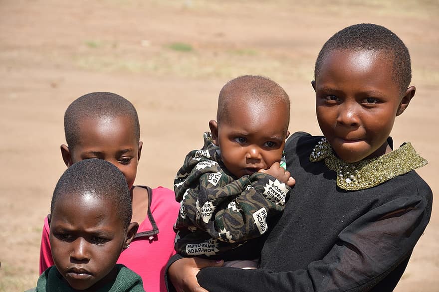 เด็ก ๆ, masai, ประเทศเคนย่า, แอฟริกา, มาไซมารา, เด็ก, กลางแจ้ง, เชื้อสายแอฟริกัน, เด็กชาย, วัยเด็ก, ที่ยิ้ม