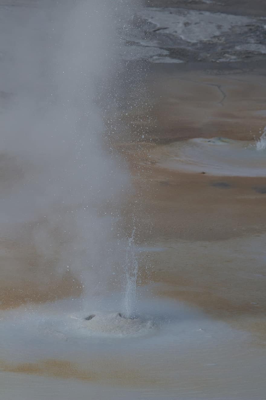 geyser, Yellowstone, la nature, eau, éclaboussure, vapeur, printemps, bassin de geyser, volcanique, le parc national de Yellowstone