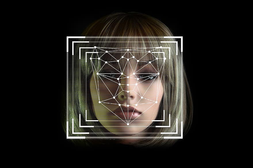 detecção de rosto, digitalizar, escaneamento, biometria, monitoramento, política de Privacidade, ícone, exibir manequim, óptico, humano, pessoa