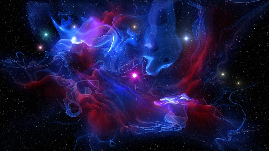 nebula, bintang, galaksi, ruang, fantasi, alam semesta