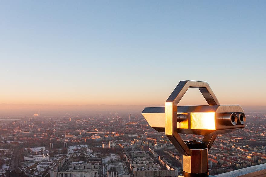 Германия, Мюнхен, Olympiaturm, наблюдение, изглед от въздуха, градски пейзаж