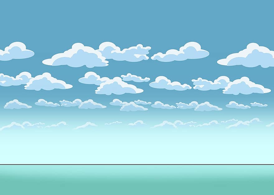 Background, Sky, Weather, Nature, Clouds, Comic