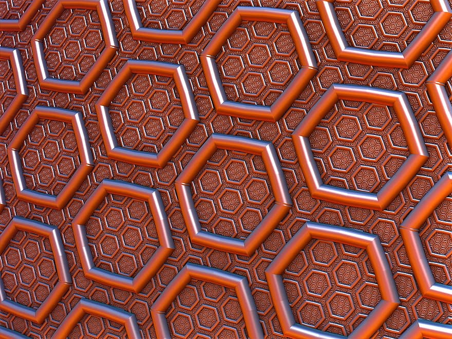 Hexagon, Grid, Abstract, Pattern, Design, Texture, Geometric, Modern, Backdrop, Simple, Decoration
