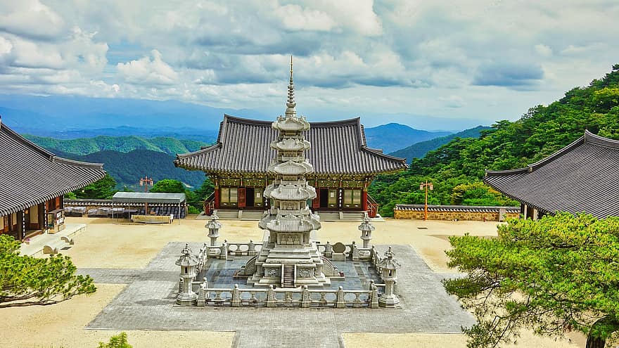 templo, torre, lugar famoso, culturas, arquitetura, religião, cobertura, história, cultura do leste asiático, viagem, velho