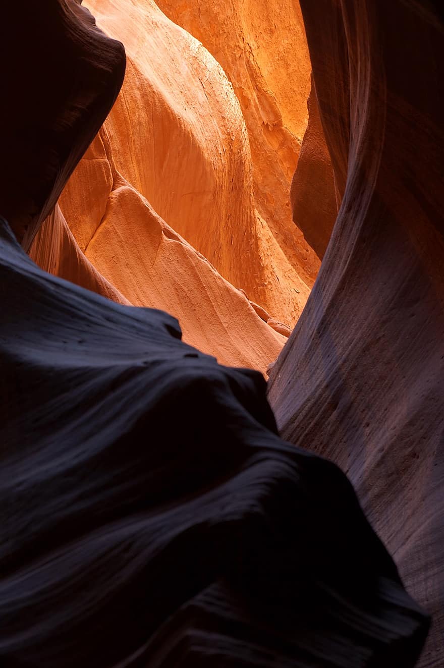 antilope canyon, arizona, klippe, lys, sandsten, farverig, natur, slot, erosion, sydvest, orange