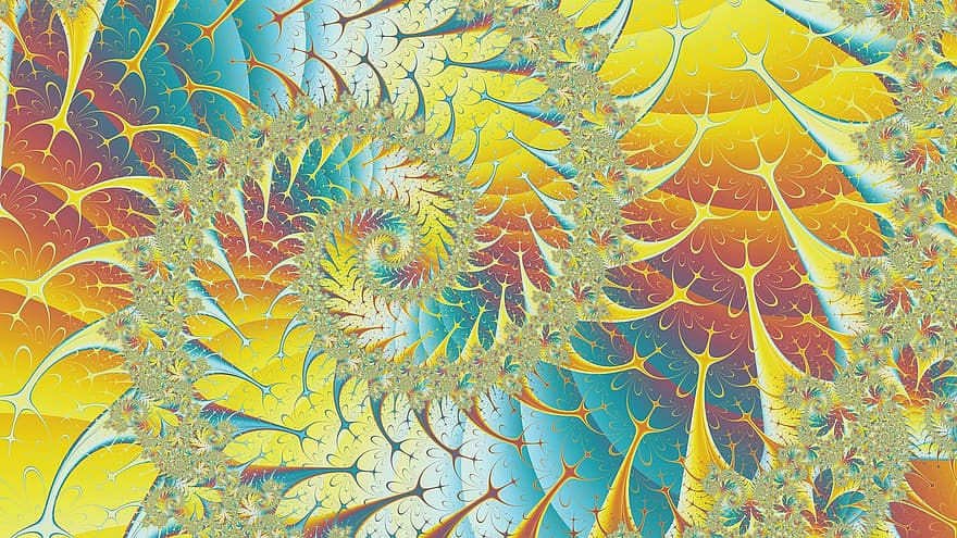 arte fractal, Arte Espiral, arte abstracto, fondo colorido, fondo de pantalla de colores, obra de arte, Art º, diseño, fondo