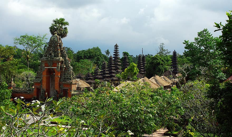 bali, temple, pagodes, naturalesa