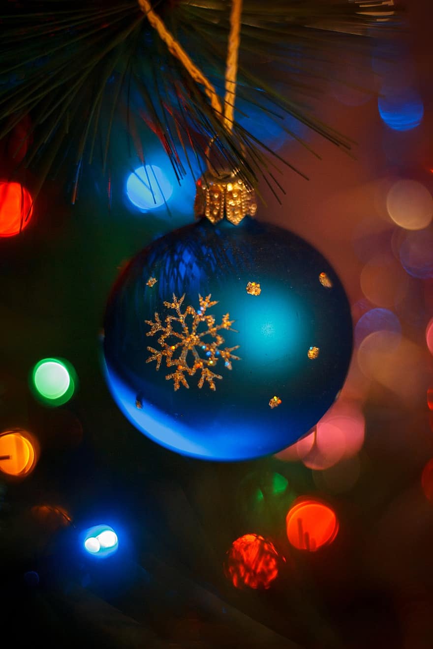 Noel, Noel dekorasyonu, Noel dekoru, ışıklar, dekorasyon, kutlama, arka, kış, sezon, parlak, gece