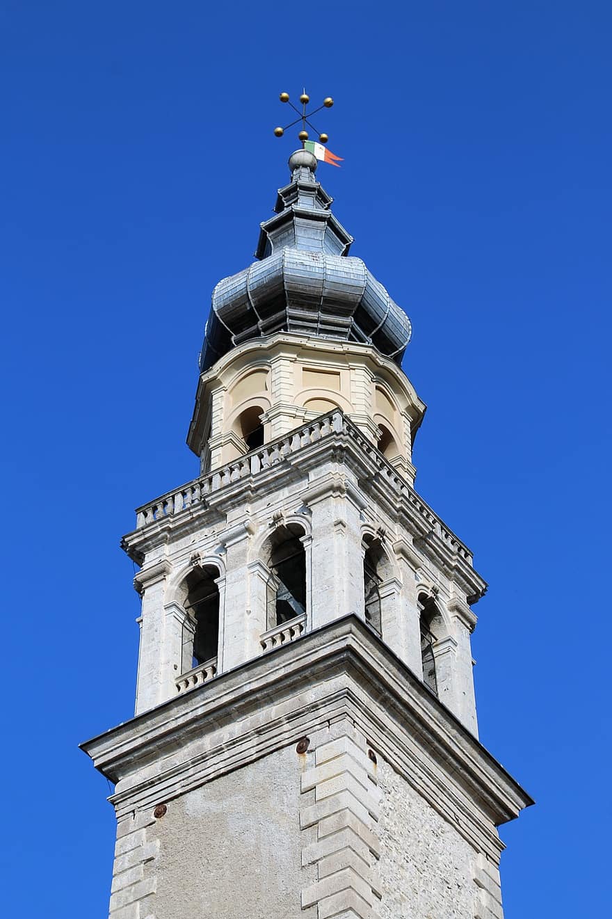 Church, Church Tower, Building, Tower, Bell Tower, Dome, Copper Roof, Old, Architecture, Masonry