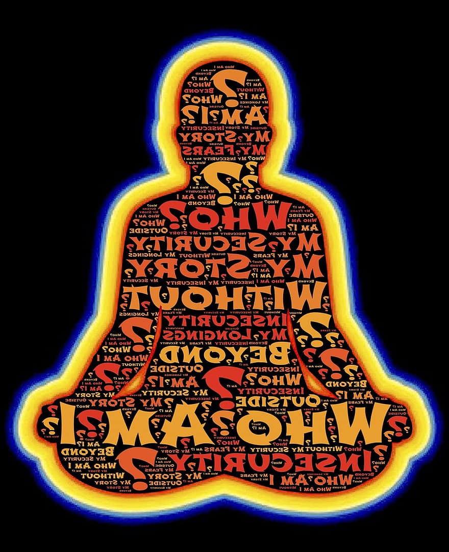 meditatie, onderzoek, overpeinzing, Boeddha, menselijk, verhaal, zen, vraag, identiteit, wie, veiligheid