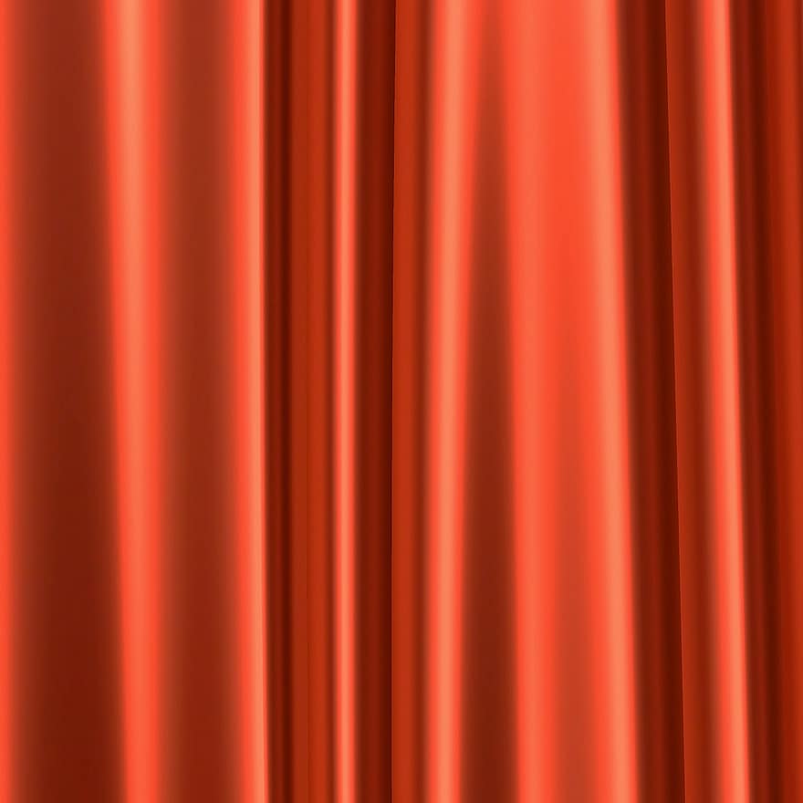 Curtain, Fabric, Red, Tissue, Red Curtain, Retro, Hanging