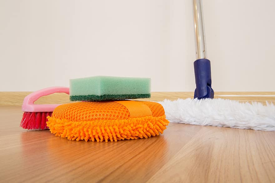 Temizleme araçları, sünger, paspas, fırça, temizlik, Temizlik malzemeleri, ev idaresi, Ev işleri, ev işleri, içeriye, ev