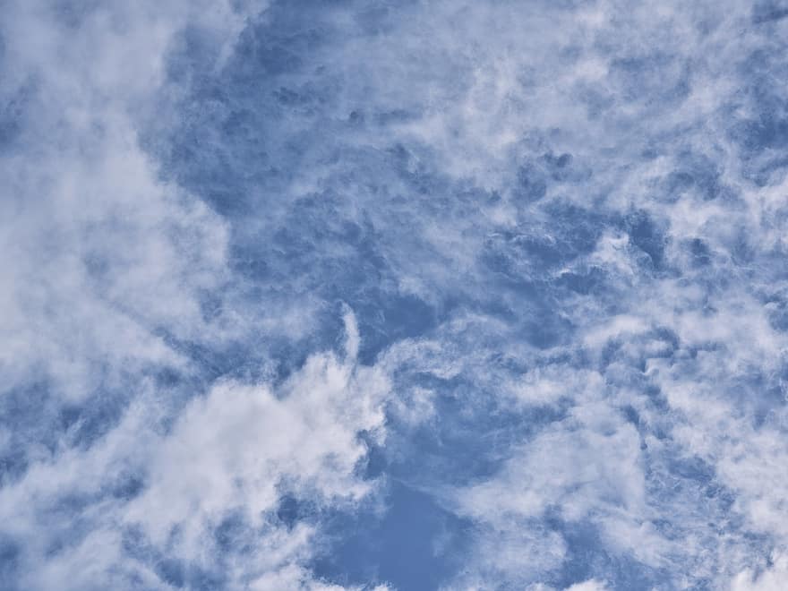 σύννεφα, ουρανός, αέρας, συννεφιασμένος, γαλάζιος ουρανός, παράδεισος, φύση, μπλε, υπόβαθρα, καιρός, ημέρα