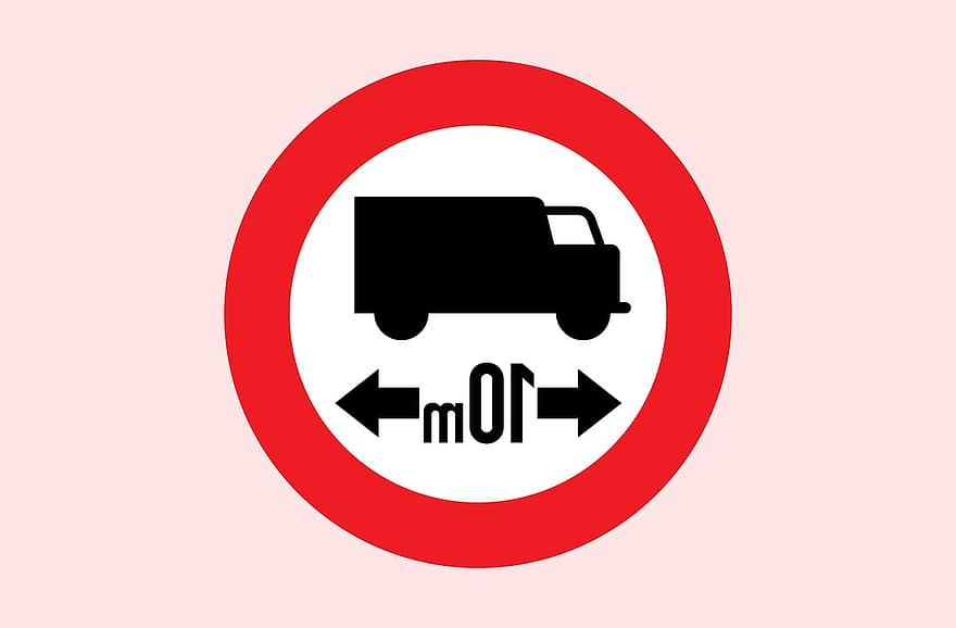 kelias, ženklai, Austrijoje, draudimas, eismas, dėmesį, ne, sunkvežimių
