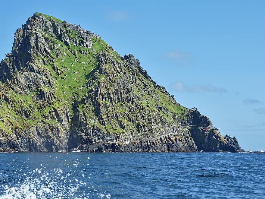 Illes Skellig, muntanya, illa, mar, oceà, paisatge
