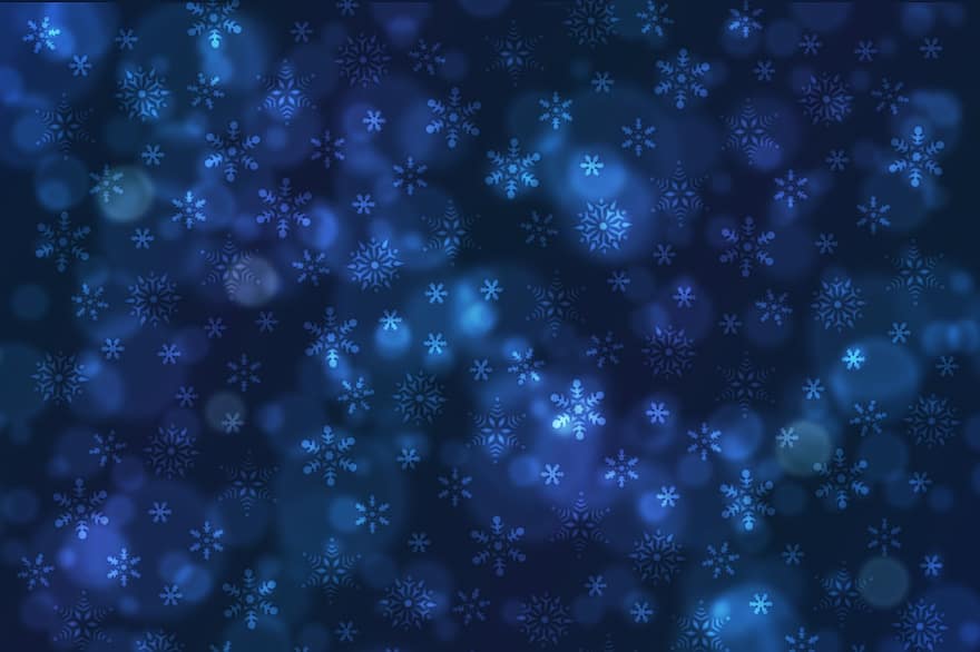 Bokeh, Hintergrund, Textur, Scrapbooking, Sammelalbum, Sterne, Blau, Mitternacht, Winter, Schnee, Schneeflocke