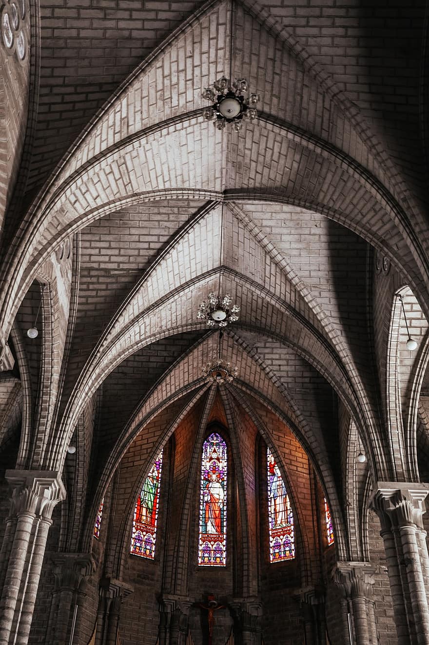 The Church, Build, Furniture, Dome, Window, Stained Glass, Stained-glass Windows, Architecture, Church