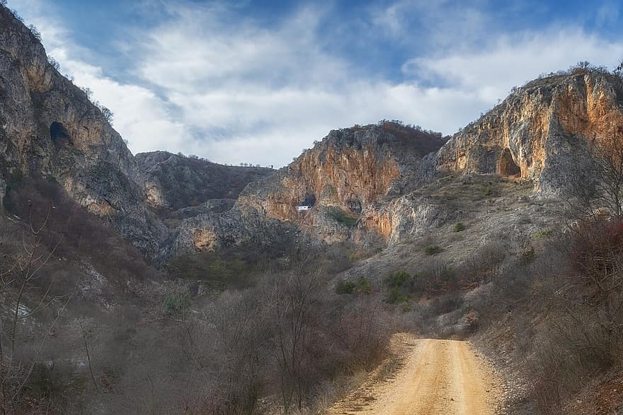 Mountains, Road, Nature, Monastery, Greece, Path, Landscape, Forest, mountain, travel, cliff