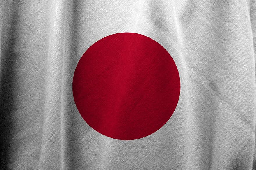 Japonia, flaga, kraj, język japoński, krajowy, symbol
