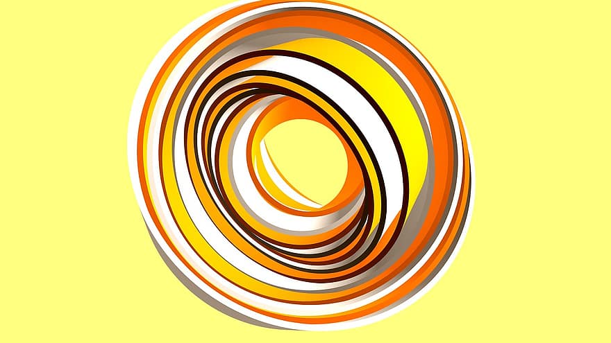 cerchio, colore, arancia, degnati, grafica, cg, flusso, fondale, moderno, modello, il giro