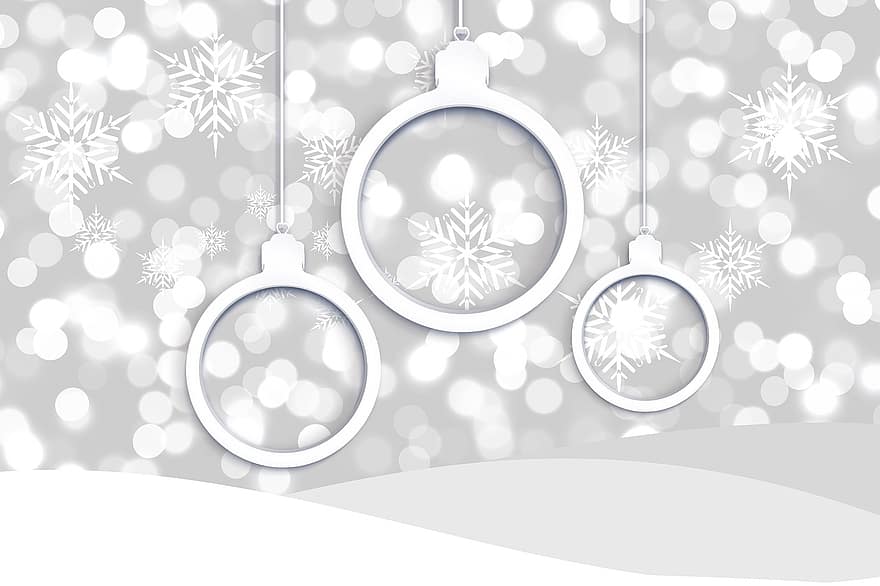 Noël, décoration de Noël, concept, blanc, bokeh, weihnachtsbaumschmuck, décoration, période de Noël, décorations d'arbres, décorations de Noël, déco