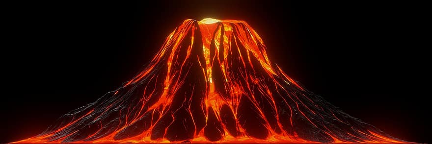 lava, vulkan, utbrudd, magma, bryte ut, eksplodere, flamme, Brann, naturlig fenomen, varme, temperatur