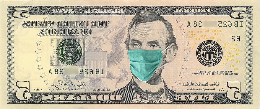 dolar Amerika, pandemi global, ekonomi, uang kertas, uang, dolar, pandemi, mata uang, keuangan, mata uang kertas, kekayaan