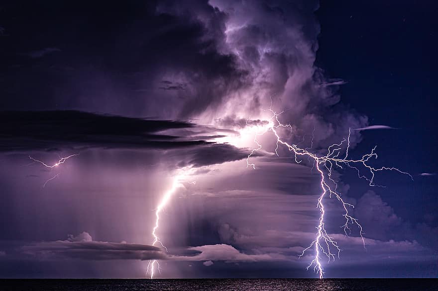 καταιγίδα, αστραπή, λάμψη, φύση, thundercloud