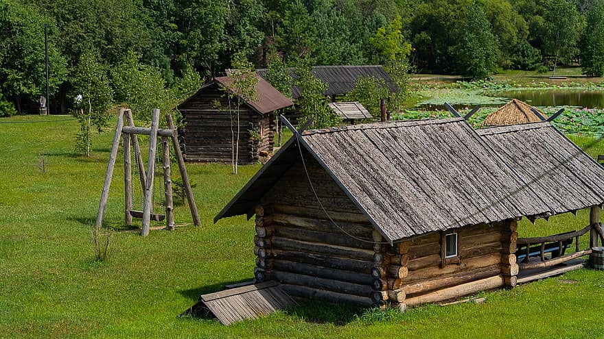 centru de recreere, tabara de vara, fermă, cătun, sat, case vechi, Rusia, Ucraina, Tabăra de somn