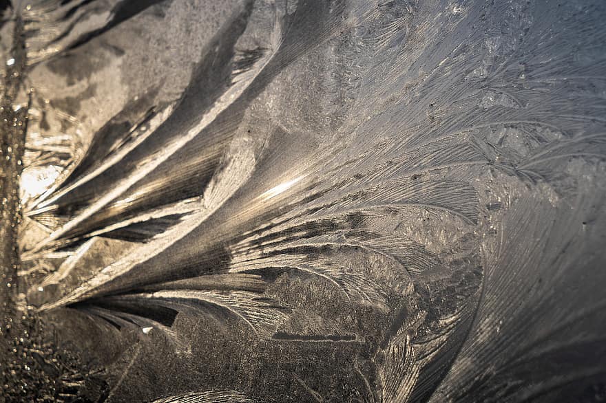 Winter, Frozen Lake, Sunrise, Frost, backgrounds, abstract, close-up, pattern, design, wet, water
