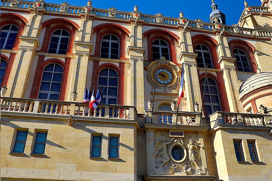 múzeum, chateau, örökség, építészet
