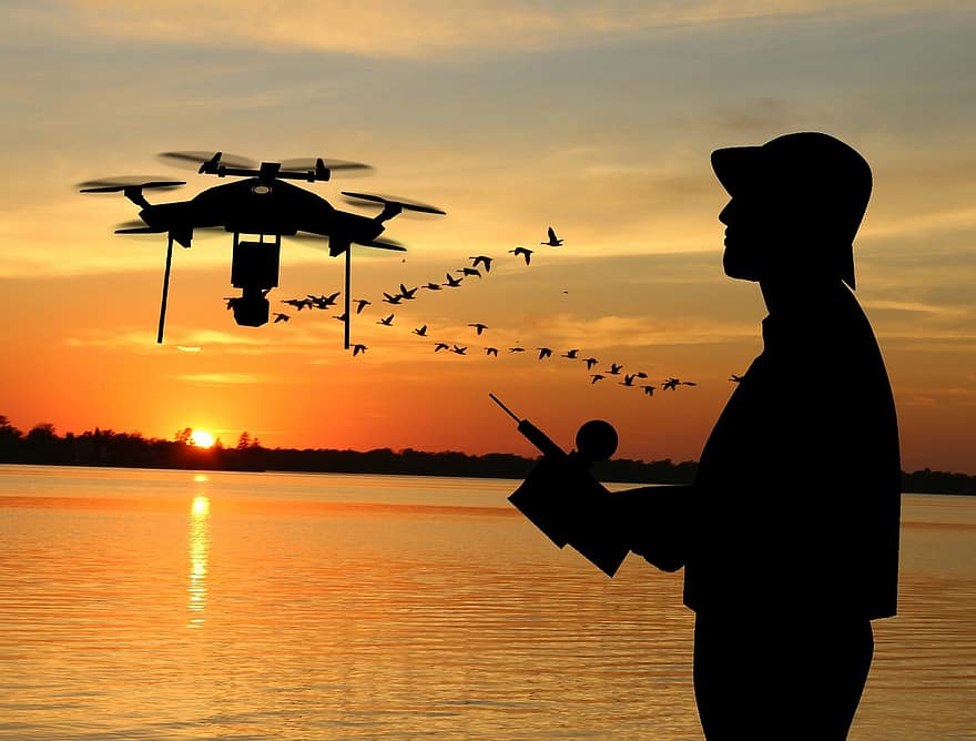 drone, home, jugant, a dalt, adult, aèria, aire, avions, aviació, càmera, control