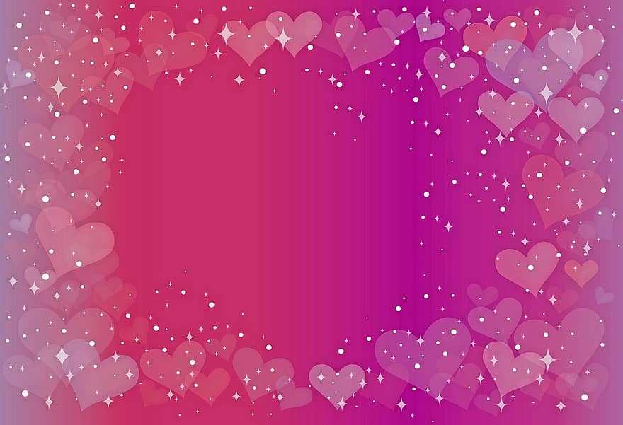 Valentijn achtergrond, bokeh harten, roze, harten, liefde, Valentijn, romantisch, kleur, rood, decoratie, romance