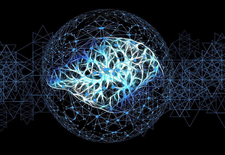 sztuczna inteligencja, mózg, myśleć, kontrola, komputer, nauka, technologia, deweloper, inteligentny, kontrolowane, płytka drukowana