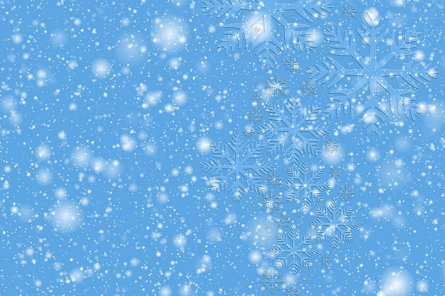 copos de nieve, nieve, fondo, cristales de hielo, nevada, invierno